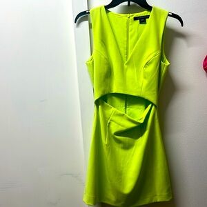 French Connection Highlighter Mini Dress with Cut Out